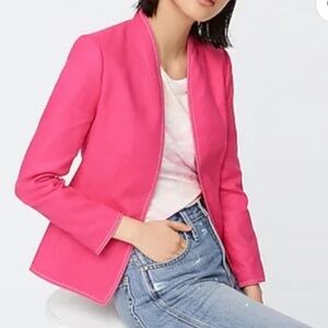 J.Crew Going-Out Blazer in Stretch Linen Polyester Item AI253 Size 6
